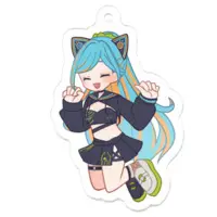Necomare Eimu - Acrylic Key Chain - Key Chain - VTuber Size-50 x 50 (mm)
