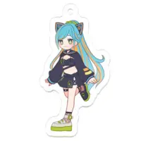 Necomare Eimu - Acrylic Key Chain - Key Chain - VTuber Size-50 x 50 (mm)