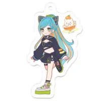 Necomare Eimu - Acrylic Key Chain - Key Chain - VTuber Size-50 x 50 (mm)