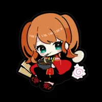 Kyomen Yurika - Stickers - VTuber Size-160 x 160 (mm)