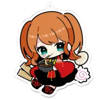 Kyomen Yurika - Acrylic Key Chain - Key Chain - VTuber Size-70 x 70 (mm)