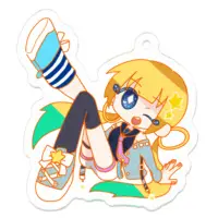 Yumemi Medu - Acrylic Key Chain - Key Chain - VTuber Size-50 x 50 (mm)
