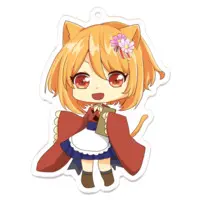 Akizakura Karu - Acrylic Key Chain - Key Chain - VTuber Size-70 x 70 (mm)