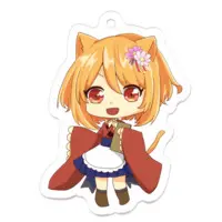 Akizakura Karu - Acrylic Key Chain - Key Chain - VTuber Size-50 x 50 (mm)