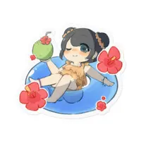 米田らん - Stickers - VTuber Size-100 x 100 (mm)