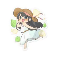 米田らん - Stickers - VTuber Size-100 x 100 (mm)