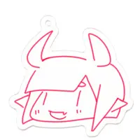 Shura Absente - Acrylic Key Chain - Key Chain - VTuber Size-50 x 50 (mm)