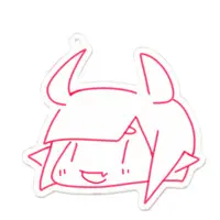 Shura Absente - Acrylic Key Chain - Key Chain - VTuber Size-70 x 70 (mm)