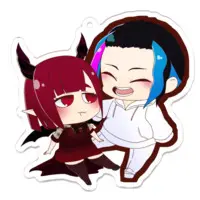 Shura Absente - Acrylic Key Chain - Key Chain - VTuber Size-70 x 70 (mm)