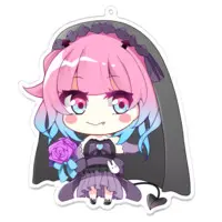 Momoto Runo - Acrylic Key Chain - Key Chain - VTuber Size-100 x 100 (mm)