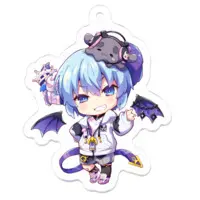 Maou Chirorunia - Acrylic Key Chain - Key Chain - VTuber Size-50 x 50 (mm)