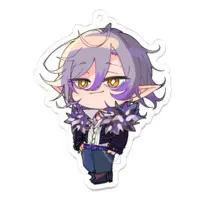 Shuki Akasha - Acrylic Key Chain - Key Chain - VTuber Size-70 x 70 (mm)