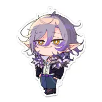 Shuki Akasha - Acrylic Key Chain - Key Chain - VTuber Size-100 x 100 (mm)