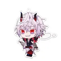 Shuki Akasha - Acrylic Key Chain - Key Chain - VTuber Size-100 x 100 (mm)