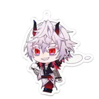 Shuki Akasha - Acrylic Key Chain - Key Chain - VTuber Size-70 x 70 (mm)