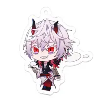 Shuki Akasha - Acrylic Key Chain - Key Chain - VTuber Size-50 x 50 (mm)