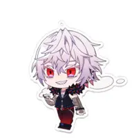 Shuki Akasha - Acrylic Key Chain - Key Chain - VTuber Size-100 x 100 (mm)
