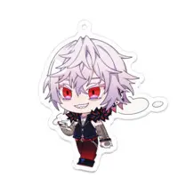 Shuki Akasha - Acrylic Key Chain - Key Chain - VTuber Size-70 x 70 (mm)