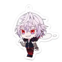 Shuki Akasha - Acrylic Key Chain - Key Chain - VTuber Size-50 x 50 (mm)