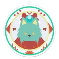 Inumori Hisui - Acrylic Key Chain - Key Chain - VTuber Size-70x70 mm)