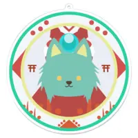 Inumori Hisui - Acrylic Key Chain - Key Chain - VTuber Size-100x100 mm)