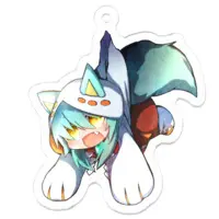Inumori Hisui - Acrylic Key Chain - Key Chain - VTuber Size-50x50 mm)