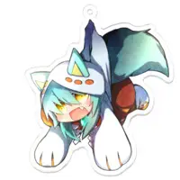 Inumori Hisui - Acrylic Key Chain - Key Chain - VTuber Size-70x70 mm)