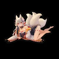 Amama Nia - Stickers - VTuber Size-100 x 100 (mm)