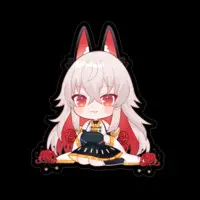 Amama Nia - Stickers - VTuber Size-100 x 100 (mm)