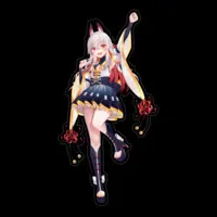 Amama Nia - Stickers - VTuber Size-160 x 160 (mm)