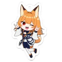 サコ - Acrylic Key Chain - Key Chain - VTuber Size-50 x 50 (mm)