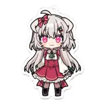 Hanasaki Ayame - Acrylic Key Chain - Key Chain - VTuber Size-70 x 70 (mm)