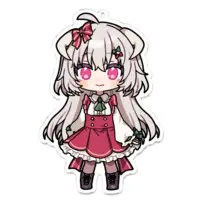Hanasaki Ayame - Acrylic Key Chain - Key Chain - VTuber Size-100 x 100 (mm)