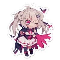 Hanasaki Ayame - Acrylic Key Chain - Key Chain - VTuber Size-70 x 70 (mm)