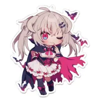 Hanasaki Ayame - Acrylic Key Chain - Key Chain - VTuber Size-100 x 100 (mm)
