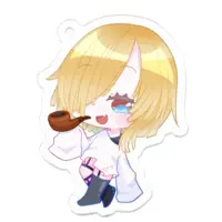 フィーネ・クローチェ - Acrylic Key Chain - Key Chain - VTuber Size-50 x 50 (mm)