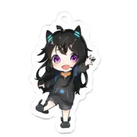 クロヤ - Acrylic Key Chain - Key Chain - VTuber Size-50 x 50 (mm)