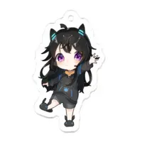 クロヤ - Acrylic Key Chain - Key Chain - VTuber Size-50 x 50 (mm)