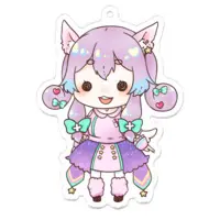 Konno Yuni - Acrylic Key Chain - Key Chain - VTuber Size-70 x 70 (mm)