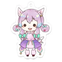 Konno Yuni - Acrylic Key Chain - Key Chain - VTuber Size-50 x 50 (mm)