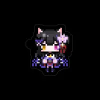 Kurotsuki Yozakura - Stickers - VTuber Size-100 x 100 (mm)