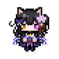 Kurotsuki Yozakura - Stickers - VTuber Size-100 x 100 (mm)