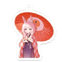兎野みやび - Acrylic Key Chain - Key Chain - VTuber Size-50 x 50 (mm)