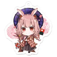 兎野みやび - Acrylic Key Chain - Key Chain - VTuber Size-50 x 50 (mm)