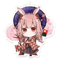 兎野みやび - Acrylic Key Chain - Key Chain - VTuber Size-70 x 70 (mm)
