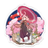 兎野みやび - Acrylic Key Chain - Key Chain - VTuber Size-100 x 100 (mm)
