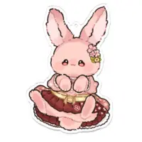 兎野みやび - Acrylic Key Chain - Key Chain - VTuber Size-100 x 100 (mm)