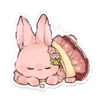 兎野みやび - Acrylic Key Chain - Key Chain - VTuber Size-70 x 70 (mm)