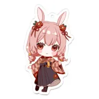 兎野みやび - Acrylic Key Chain - Key Chain - VTuber Size-70 x 70 (mm)