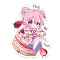 暁月夢 - Acrylic Key Chain - Key Chain - VTuber Size-70 x 70 (mm)